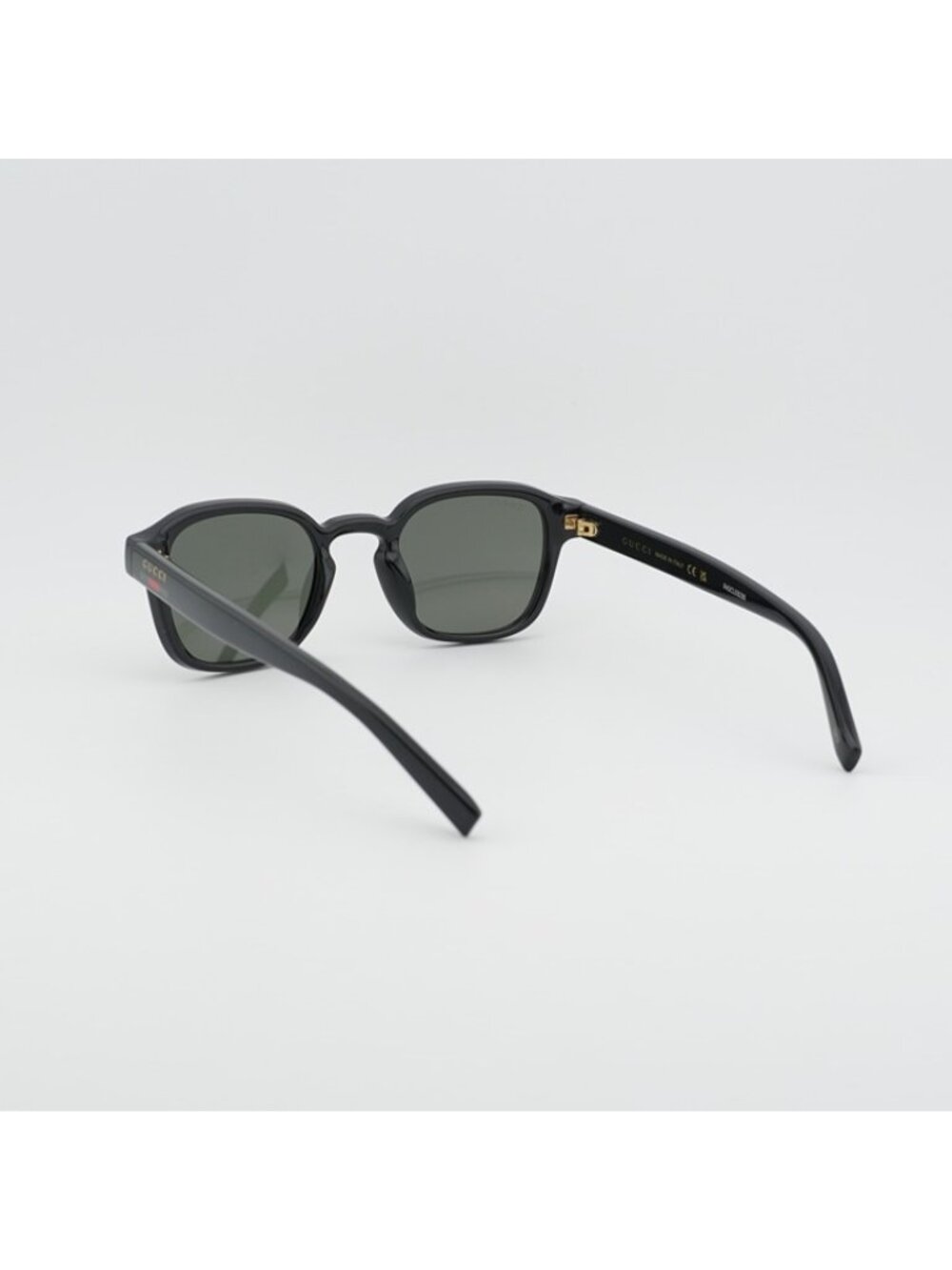 Gucci GG2106S 001 Men Sunglasses Black Square Frame, Grey Lenses - Picture 4 of 10